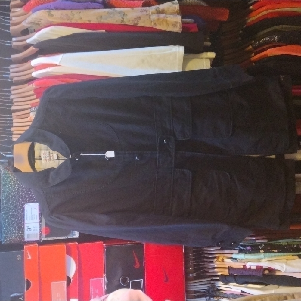 ROXY Jean Jacket Women's Large Black - Picture 4 of 6